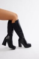 Botas Altas hasta la Rodilla con Tacón Block