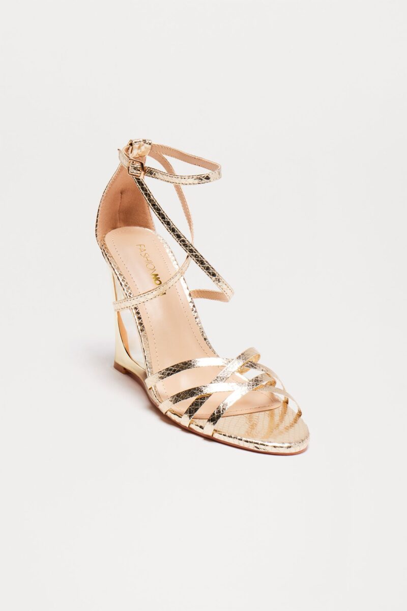 Sandalias de Cuña Negras con Taco Ultra Alto - Image 7