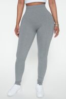 Leggins de Uso Diario Cintura Alta Gris Jaspeado