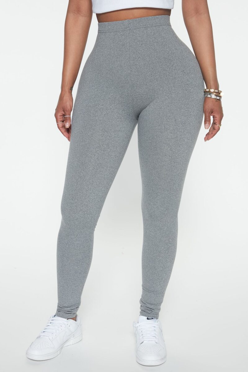Leggins de Uso Diario Cintura Alta Gris Jaspeado - Image 25