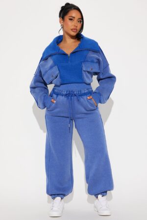 Conjunto Jogger Pantalón y Buzo en Azul Lavado Vanessa