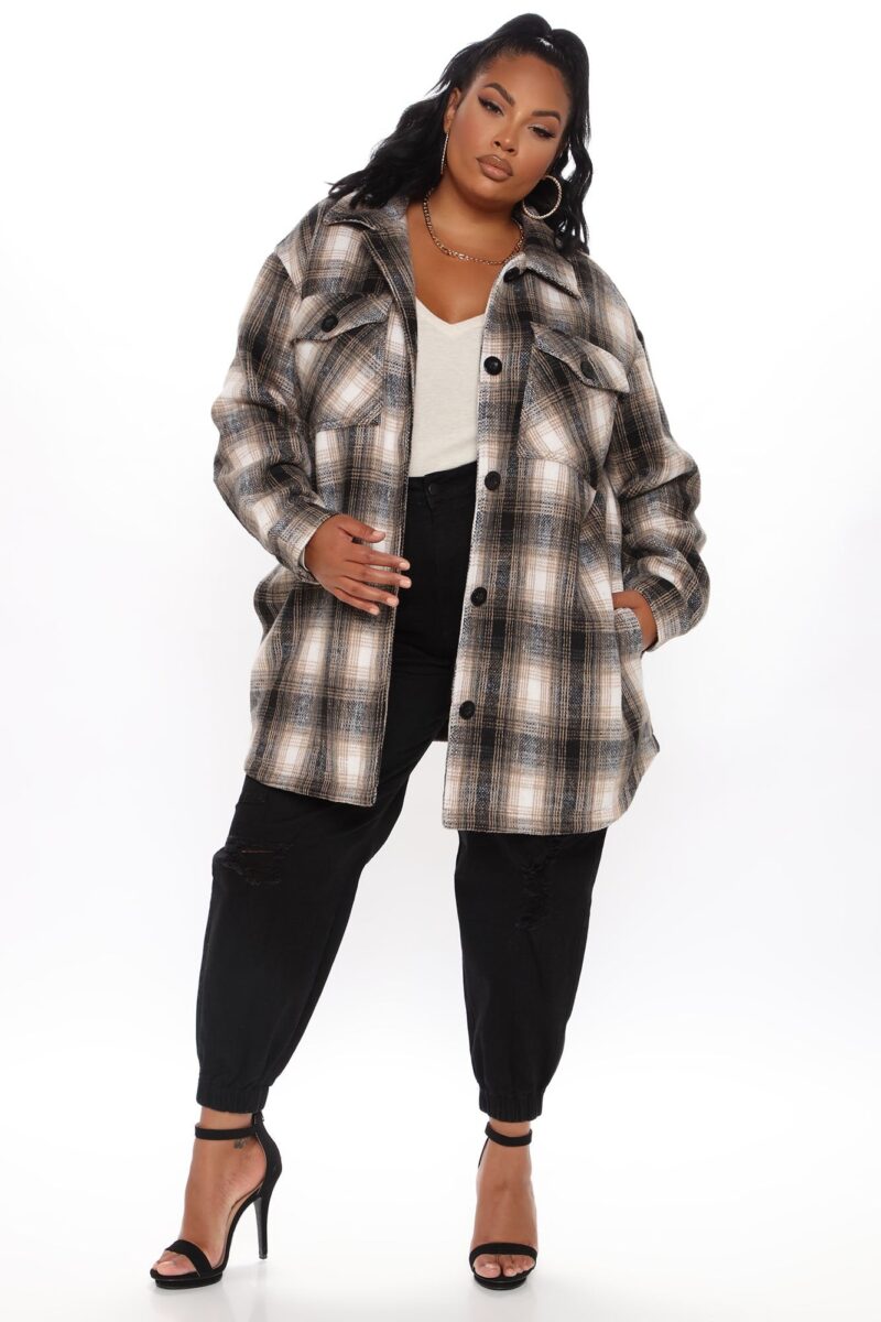 Camisa de Abrigo a Cuadros Oversize - Image 6