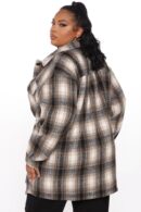 Camisa de Abrigo a Cuadros Oversize