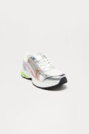 Zapatillas Deportivas con Cordones en Plateado Multicolor