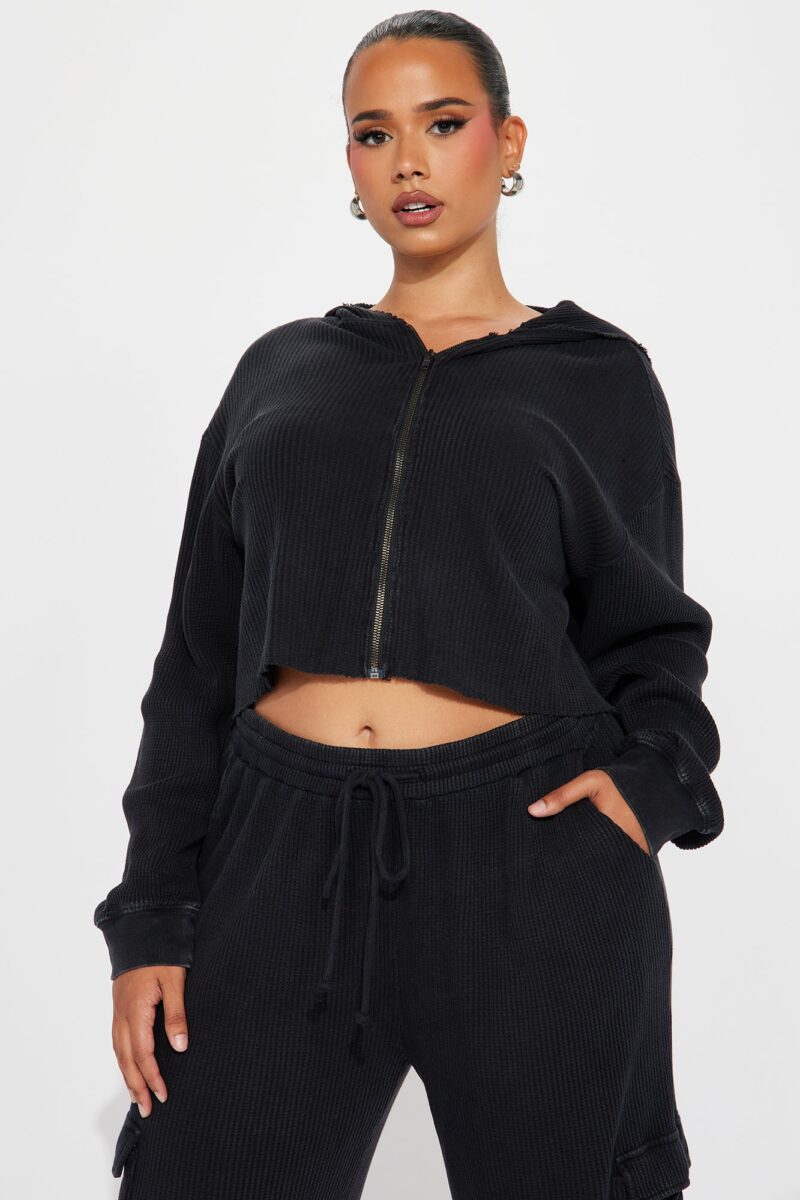 Conjunto de Pantalón Térmico y Hoodie con Cierre Frontal - Image 5