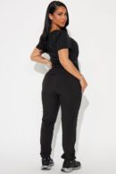 Conjunto de Uniforme Médico de Jogger Elástico con Bolsillos