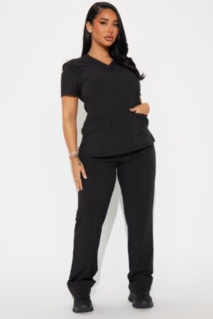 Conjunto Uniforme Médico Elástico de Corte Recto