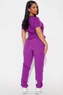 Conjunto de Uniforme Médico de Jogger Elástico con Bolsillos