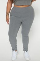 Leggins de Uso Diario Cintura Alta Gris Jaspeado