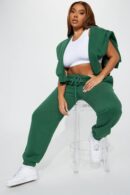 Conjunto de Jogging con Capucha y Cierre Frontal