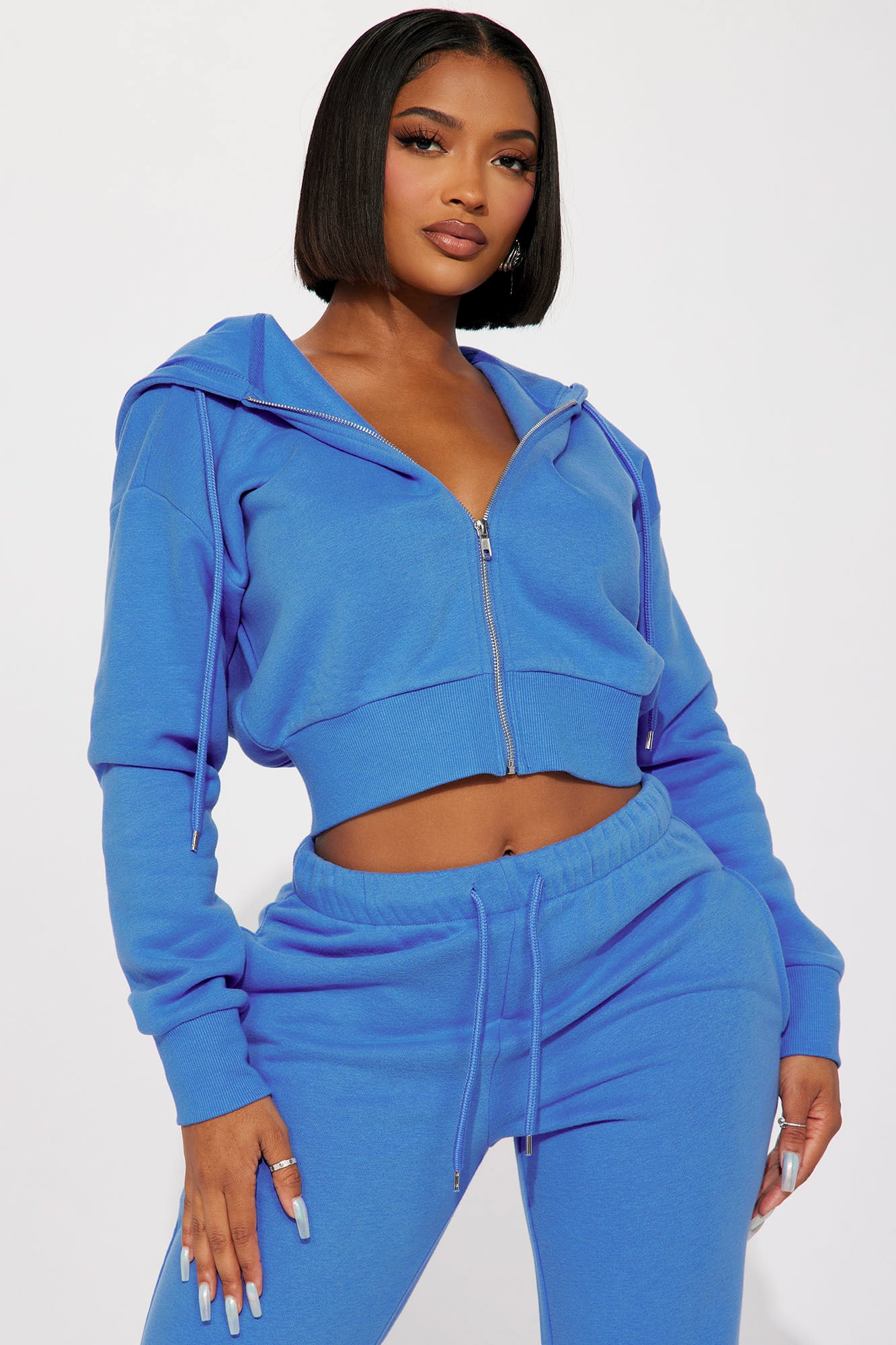Conjunto de Jogging con Capucha y Cierre Frontal