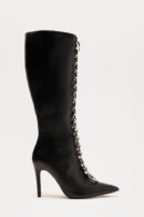 Botas Altas de Tacón Ultra Alto con Detalles Metálicos