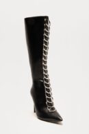 Botas Altas de Tacón Ultra Alto con Detalles Metálicos