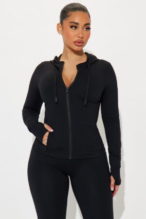 Chaqueta Deportiva Súper Suave con Capucha y Cremallera