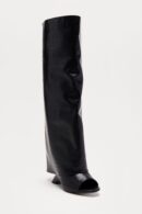 Botas Altas Hasta la Rodilla con Textura de Cocodrilo