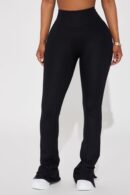 Leggings de Yoga Activo Sin Costuras y Corte Abierto
