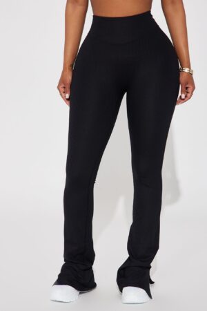 Leggings de Yoga Activo Sin Costuras y Corte Abierto