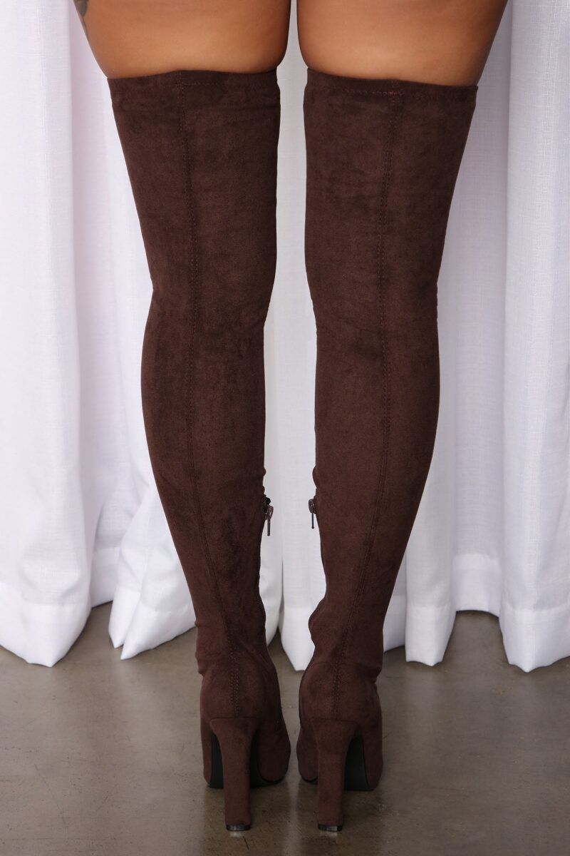 Botas Negras Ultratacón Hasta la Rodilla con Cierre Interior - Image 8