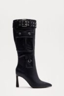 Botas Altas Hasta la Rodilla con Detalle de Hebilla