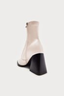 Botines de Tacón Elegante en Crema