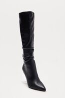 Botas Altas hasta la Rodilla con Tacón Transparente
