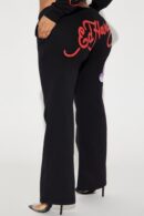 Pantalón Ancho de Pierna con Gráficos NYC