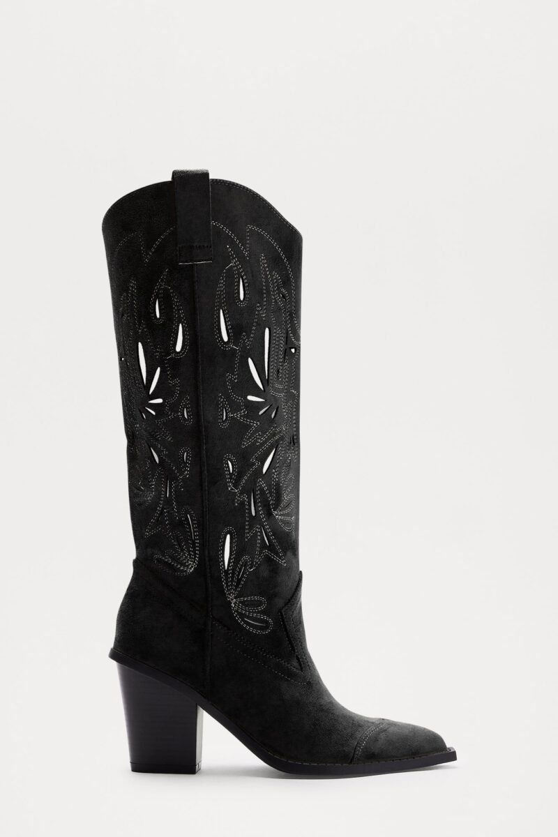 Botas de Estilo Vaquero con Detalle Calado - Image 2
