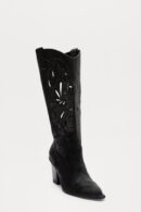 Botas de Estilo Vaquero con Detalle Calado