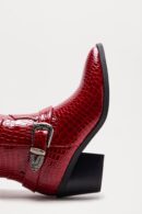 Botas de Vaquero con Hebilla Dottie en Rojo