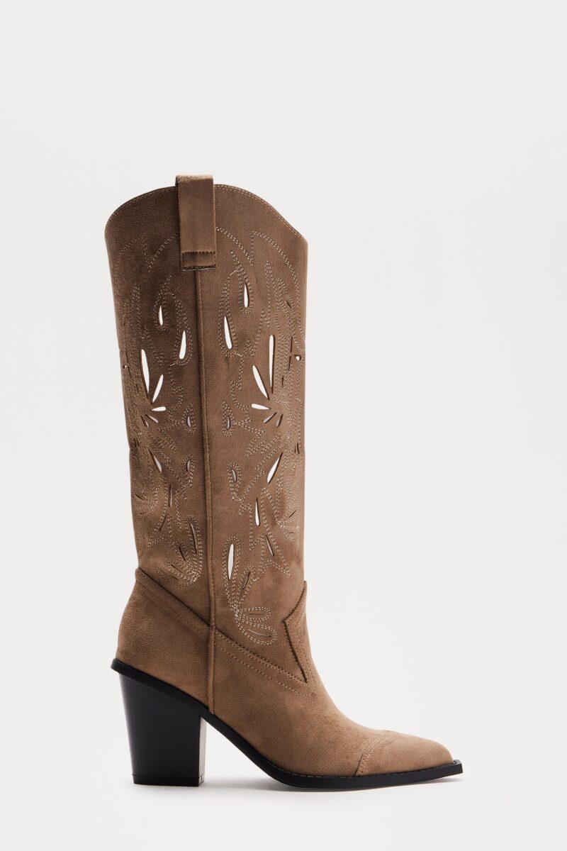 Botas de Estilo Vaquero con Detalle Calado - Image 5