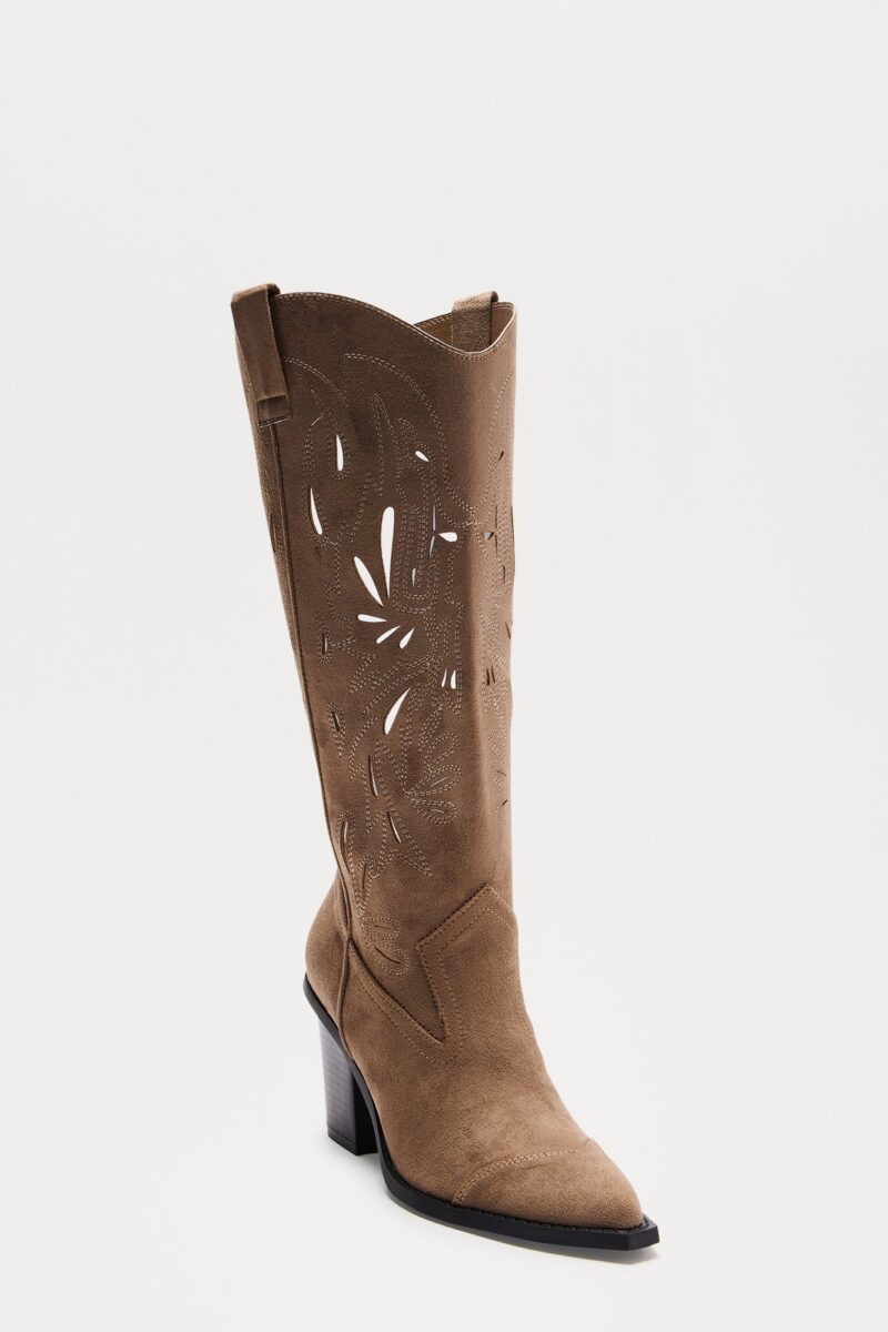 Botas de Estilo Vaquero con Detalle Calado - Image 7