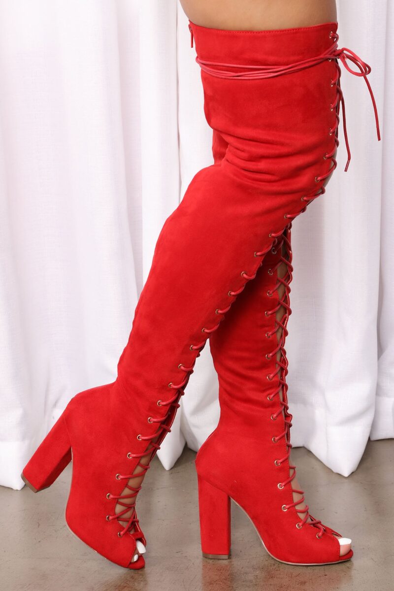 Botas Altas de Mezclilla con Detalles de Encaje - Image 17