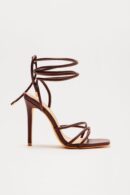 Sandalias de Tacón Alto con Tiras Cruzadas
