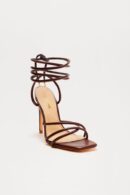 Sandalias de Tacón Alto con Tiras Cruzadas