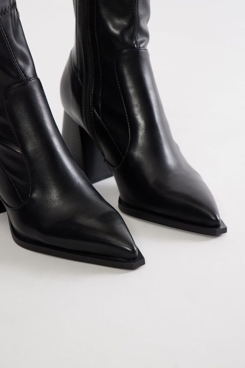 Botines de Tacón Elegante en Crema - Image 5