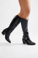 Botas de Vaquero con Hebilla Dottie en Rojo