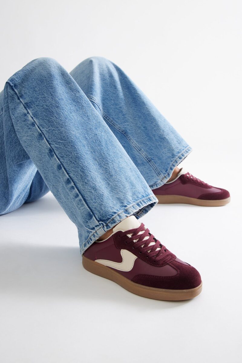 Zapatillas Deportivas Bajas con Cordones en Celeste - Image 30