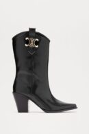 Botas Vaqueras con Tacón y Detalle Metálico