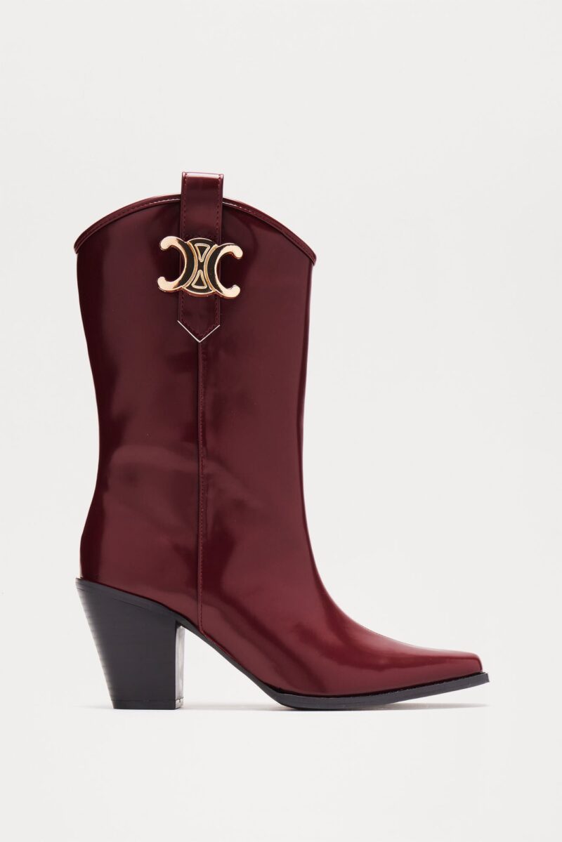 Botas Vaqueras con Tacón y Detalle Metálico - Image 5