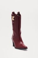Botas Vaqueras con Tacón y Detalle Metálico