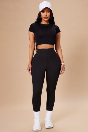 Leggings Elásticos de Cintura Alta - Corte Skinny