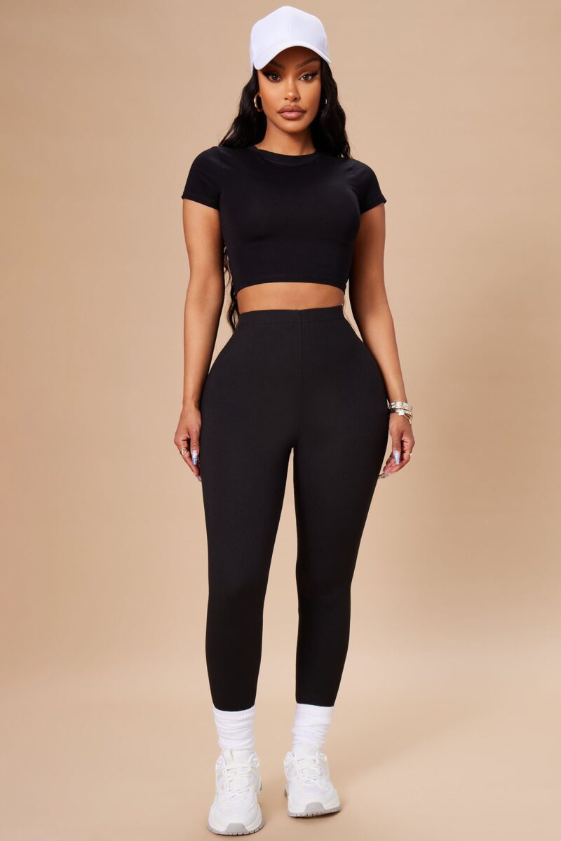 Leggings Elásticos de Cintura Alta - Corte Skinny