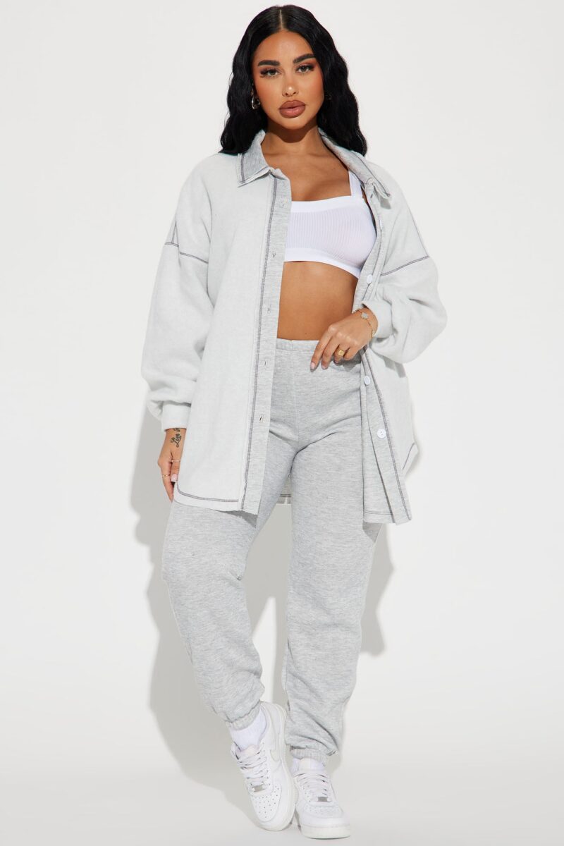 Conjunto Jogger Casey en Gris Suave