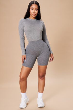 Shorts de Ciclista Natalee en Gris