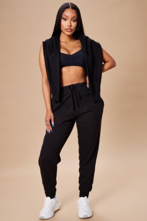 Jogger Oversize Estilo Novio con Cordón Ajustable