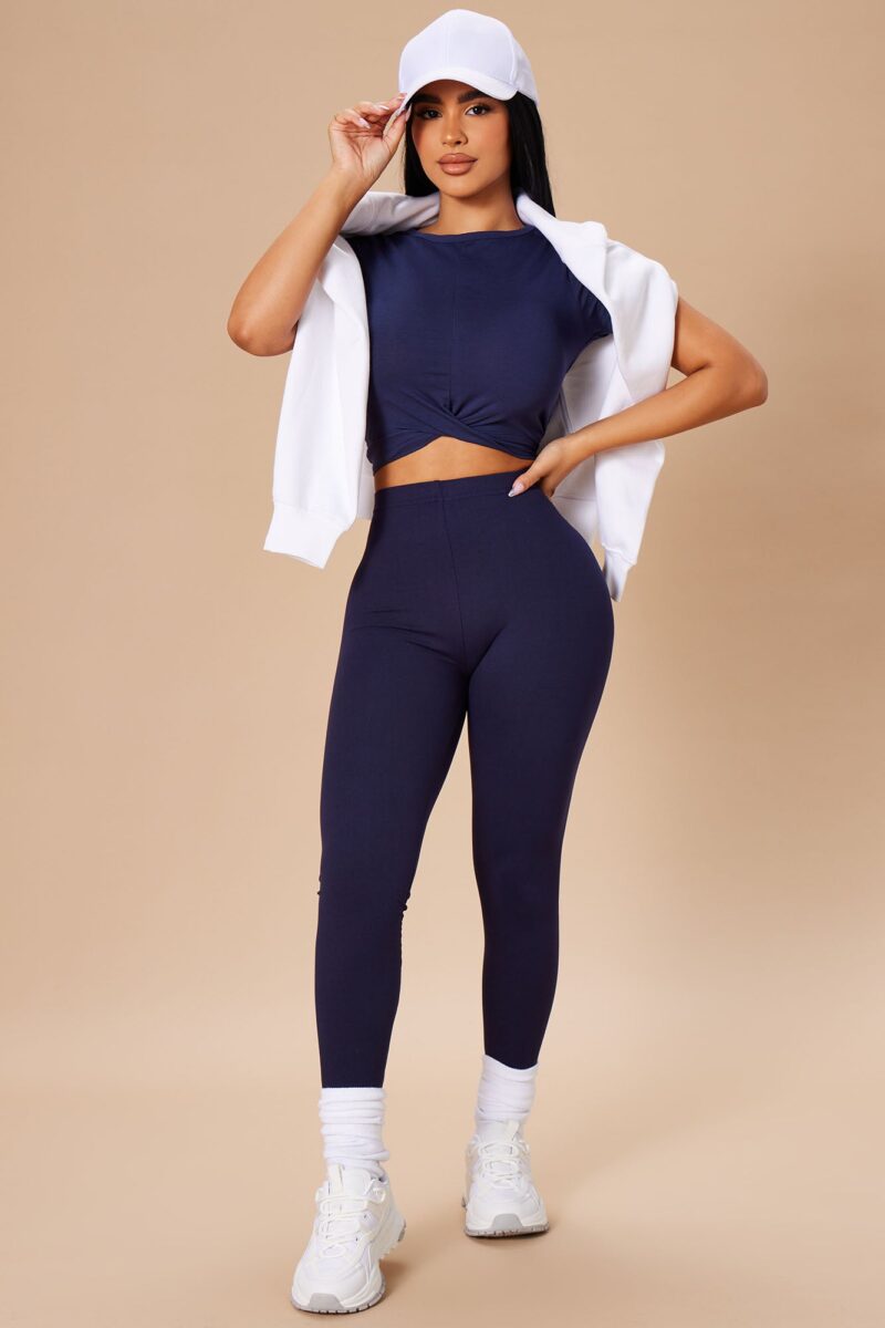 Leggins de Uso Diario Cintura Alta Gris Jaspeado - Image 30
