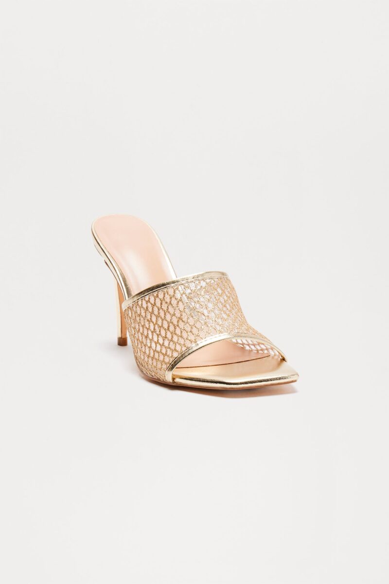 Sandalias Altas Metálicas con Detalles de Brillo - Image 3