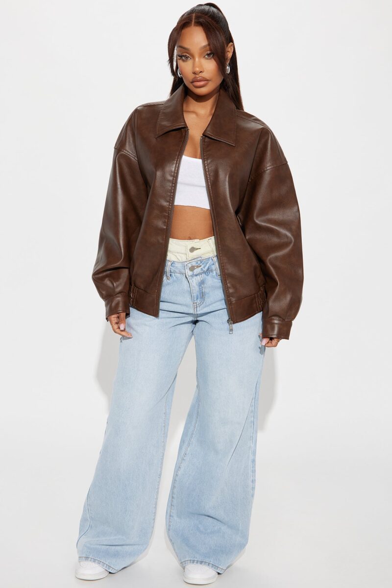 Campera Oversize de Cuero Ecológico - Moda Urbana - Image 7