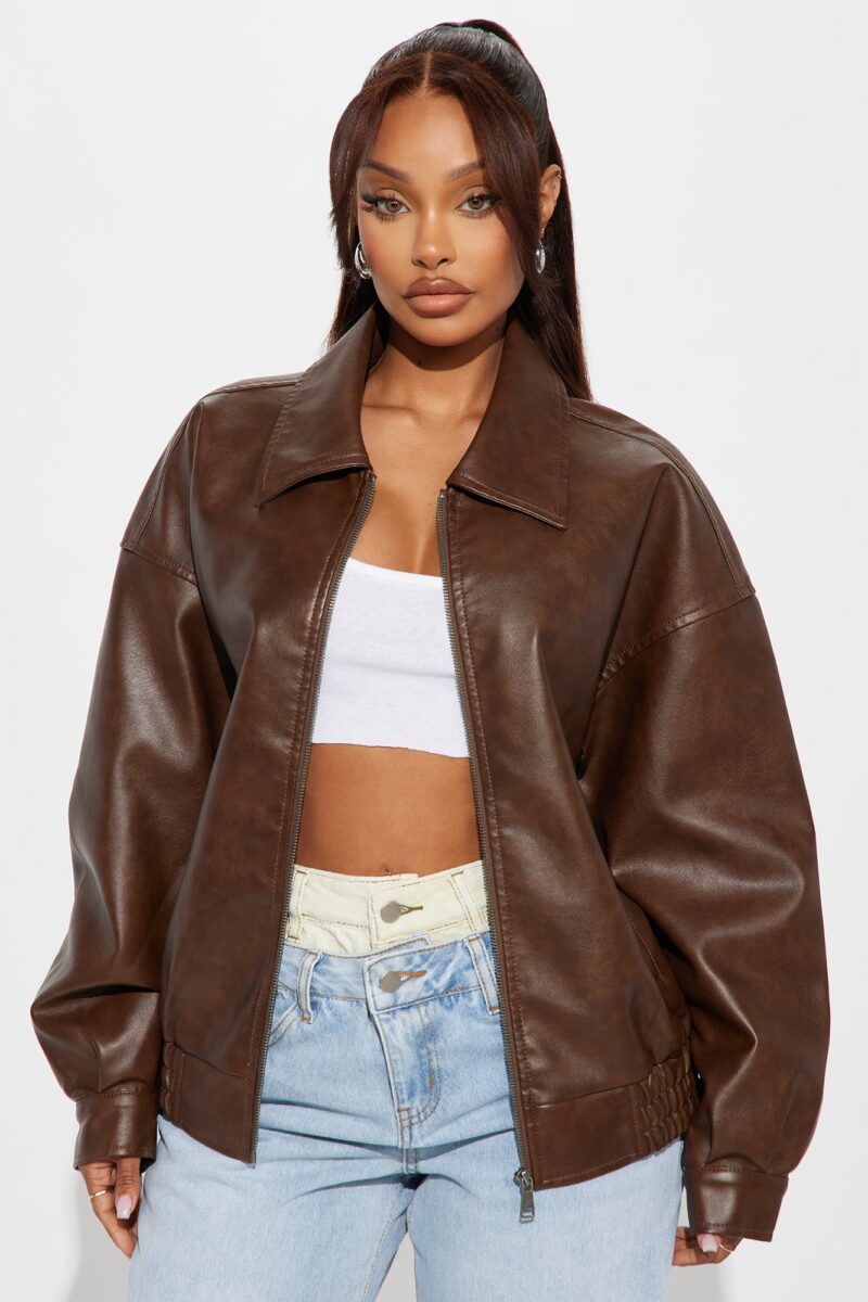 Campera Oversize de Cuero Ecológico - Moda Urbana - Image 6