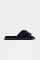 Pantuflas Abiertas de Piel Sintética Suave